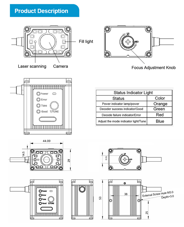 RK410 Escáner DPM industrial